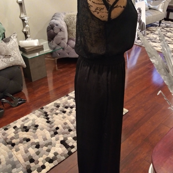 Arden B Silk And Lace Back One Piece Pant Jumper - Picture 9 of 9